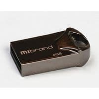 USB флеш накопичувач Mibrand 4GB Hawk Black USB 2.0 (MI2.0 / HA4M1B)