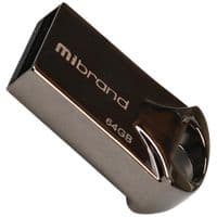 USB флеш накопичувач Mibrand 64GB Hawk Black USB 2.0 (MI2.0 / HA64M1B)