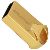 USB флеш накопичувач Mibrand 8GB Hawk Gold USB 2.0 (MI2.0 / HA8M1G)