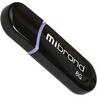 USB флеш накопичувач Mibrand 8GB Panther Black USB 2.0 (MI2.0 / PA8P2B)