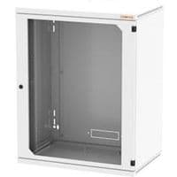 Шафа настінна 19", 6U, знімнібічні панелі, 400 мм. RAL7035 RUN-06-60/40