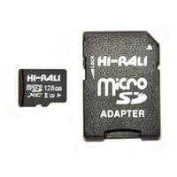 Карта памяти MicroSDXC  128GB UHS-I U3 Class 10 Hi-Rali + SD-adapter (HI-128GBSD10U3-01)