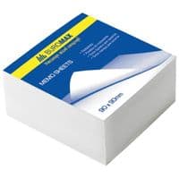 Бумага для заметок BUROMAX White 80х80х50мм, glued (BM.2204)