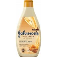 Гель для душа Johnson's Vita-Rich Поживний з маслами мигдалю і Ши 400 мл (3574661543888)