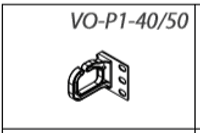 Кабелеутрімувач горізонтальній40x50мм, 1шт, RAL900 5 VO-P1-40 / 50