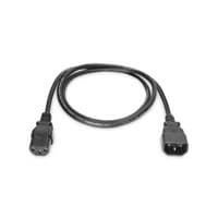Кабель живлення DIGITUS C14-C13 M/F, 1.2m, 0.75qmm, black