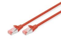 Патч-корд DIGITUS CAT 6 S-FTP, 5м, AWG 27/7, LSZH, красный