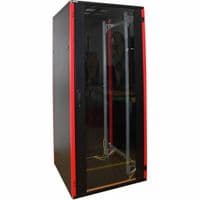 Шафа серверна 19", 42U 600x1000, RAL9005, перфоров ані двері RAA-42610-PPBB-3CZ