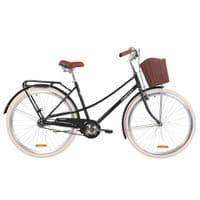 Велосипед Дорожник 28" COMFORT FEMALE рама-19,5" St 2020 черный, багажник+корзи (OPS-D-28-162)