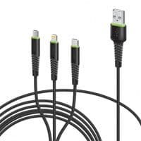 Кабель Intaleo CBFLEXU1 USB-Micro/Lightning/Type-C 1.4м Black (1283126487521)