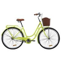 Велосипед Дорожник 28" RETRO рама-19" St 2020 салатовий, багажник + кошик (OPS-D-28-183)