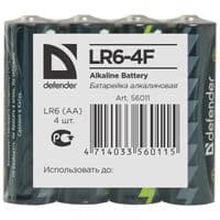 Батарейка Defender AA bat Alkaline 4шт (56011)