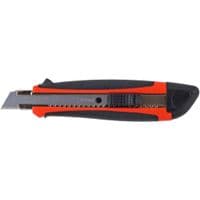 Ніж канцелярський BUROMAX 18мм, metal runners, rubber inserts (BM.4616)