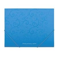 Папка на резинках BUROMAX А5, BAROCCO, sky-blue (BM.3902-14)