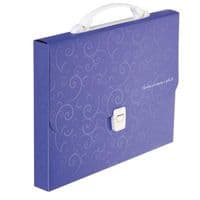 Папка - портфель BUROMAX A4/35мм, BAROCCO, violet (BM.3719-07)