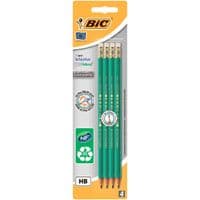 Олівець графітовий BIC Evolution Eco HB з гумкою у блістері, 4 штуки (bc8902753)