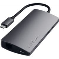 Переходник Satechi Type-C Multi-Port Adapter 4K with Ethernet V2 Space Gray (ST-TCMA2M)