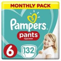 Підгузник Pampers трусики Pants Giant Розмір 6 (15+ кг) 132 шт (8006540068632)