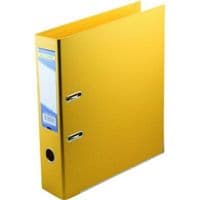 Папка-реєстратор BUROMAX A4 двосторонній, 70 мм, PP, жовтий, вбудований (BM.3001-08c)