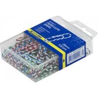 Скрепки канцелярские BUROMAX 28мм, colored, "zebra", 100 шт., plastic box (BM.5071)
