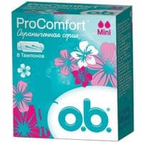 Тампони o.b. ProComfort з покриттям SilkTouch Mini 8 шт (3574660142303)