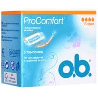 Тампони o.b. ProComfort з покриттям SilkTouch Super 8 шт (3574660234343)