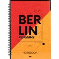 Блокнот Axent на спирали твердая обкл., А5, 96л. Berlin (8032-05-A)