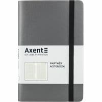 Блокнот Axent Partner Soft, 125х195, 96л, кліт, сірий (8206-15-A)