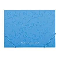 Папка на резинках Buromax А4, BAROCCO, sky-blue (BM.3914-14)