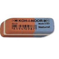 Ластик Koh-i-Noor комбінована гумка BlueStar, 6521/80 (6521080006KD)