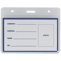 Бейдж Buromax horizontal 95х75мм PVC, 10шт (BM.5402)