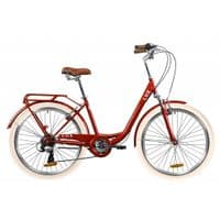 Велосипед Дорожник 26" LUX AM Vbr трещотка рама-17" St 2020 рубиновый c багажни (OPS-D-26-091)