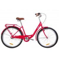 Велосипед Дорожник 26" RUBY рама-17" Al 2020 красный с багажником (OPS-D-26-106)