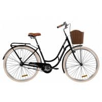 Велосипед Дорожник 28" RETRO рама-19" St 2020 черный, багажник + корзина (OPS-D-28-184)