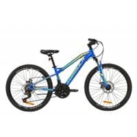 Велосипед Formula 24" BLACKWOOD 1.0 AM DD рама-12,5" Al 2020 сине-желто-салато (OPS-FR-24-175)