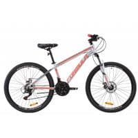 Велосипед Formula 26" THOR 1.0 AM DD рама-18" Al 2020 серебристо-черный с крас (OPS-FR-26-348)