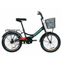 Велосипед Formula 24" SMART Vbr рама-15" St 2020 черно-серый с белым, багажник (OPS-FR-24-232)