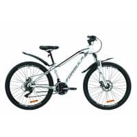 Велосипед Formula 26" DAKAR AM DD рама-14" St 2020 бело-черный (OPS-FR-26-384)