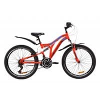 Велосипед Discovery 24" ROCKET AM2 Vbr рама-15" St 2020 красно-черный с синим (OPS-DIS-24-188)