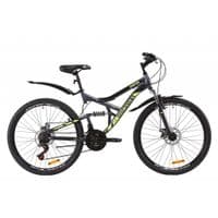 Велосипед Discovery 26" CANYON AM2 DD рама-17,5" St 2020 серо-желтый (OPS-DIS-26-235)