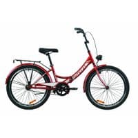 Велосипед Formula 24" SMART Vbr рама-15" St 2020 красный, багажник+фонарь (OPS-FR-24-235)