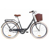 Велосипед Дорожник 26" LUX PH рама-17" St 2020 антрацитовый, багажник+корзина (OPS-D-26-102)