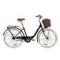 Велосипед Дорожник 26" LUX рама-17" St 2020 антрацитовый, багажник+корзина (OPS-D-26-097)