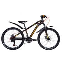 Велосипед Formula 24" DAKAR AM DD рама-13" 2021 Black/Orange (OPS-FR-24-262)