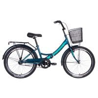 Велосипед Formula 24" SMART Vbr рама-15" 2021 багажник+корзина Malachite (OPS-FR-24-243)
