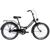 Велосипед Formula 24" SMART Vbr рама-15" 2021 багажник+фонарь Black/Orange (OPS-FR-24-250)