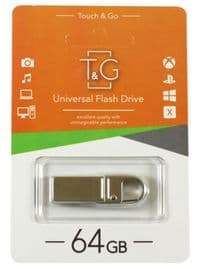 Флеш-накопичувач USB 64GB T&G 027 Metal Series Silver (TG027-64G)