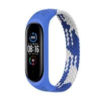 Ремінець BeCover Elastic Nylon Style для Xiaomi Mi Smart Band 5/Mi Smart Band 6 Розмір L Blue/White (706162)