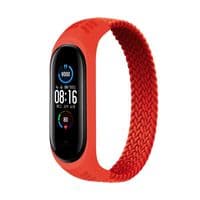 Ремінець BeCover Elastic Nylon Style для Xiaomi Mi Smart Band 5/Mi Smart Band 6 Розмір L Red (706166)