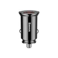 Автомобільний зарядний пристрій Baseus Square Metal (2USB, 4.5A) 30W Black (CCALL-AS01)
